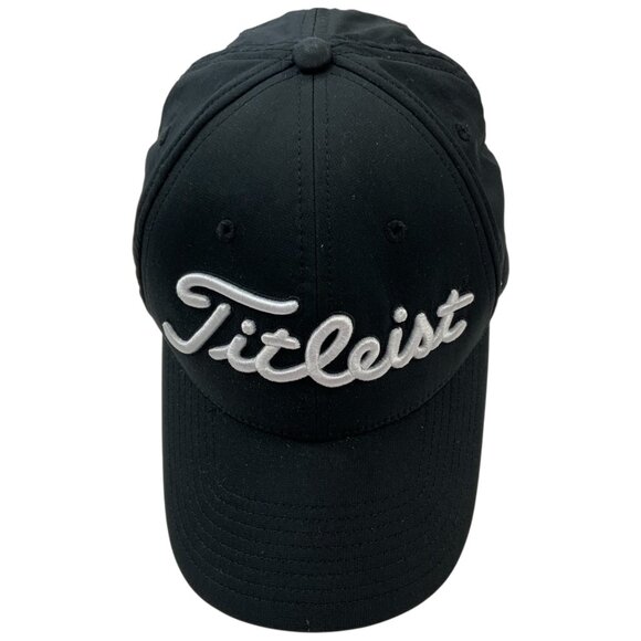 Titleist FootJoy FJ Pro V1 Adjustable Hat One Size Black Embroidery Golf Golfer - Picture 1 of 11